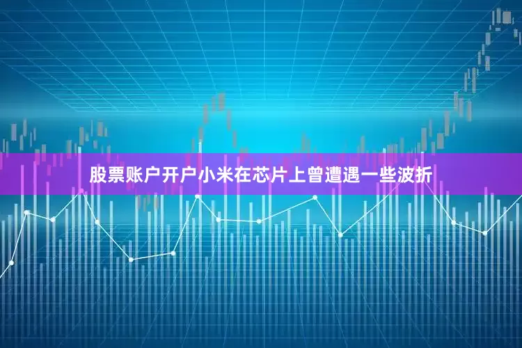 股票账户开户小米在芯片上曾遭遇一些波折