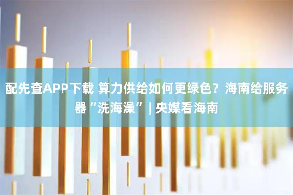 配先查APP下载 算力供给如何更绿色？海南给服务器“洗海澡” | 央媒看海南