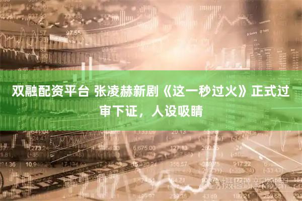 双融配资平台 张凌赫新剧《这一秒过火》正式过审下证，人设吸睛